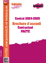 Brochure d’accueil Contractuel PACTE - Contrat 2024-2025 